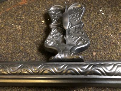 Antique Art Nouveau fender - close