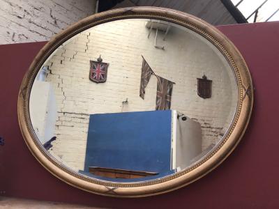 Antique Gilded Mirror 
