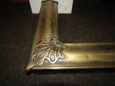 Antique arts and craft fireplace fender