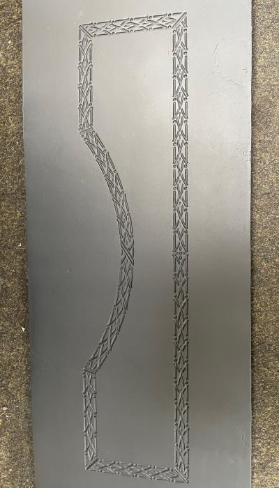 Antique Cast Iron Hearth - detail