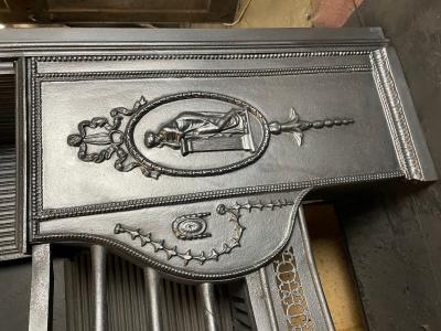 Antique Georgian Hob Grate - detail right