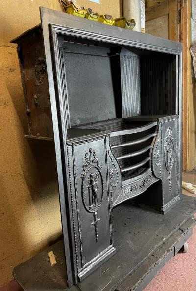 Antique Georgian Hob Grate - side