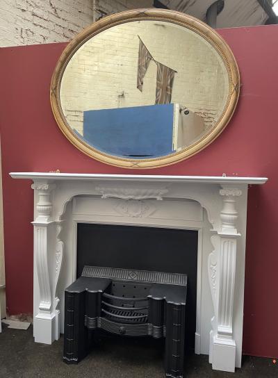 Antique Georgian hob grate - in situ