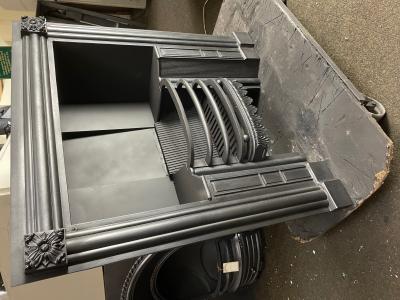 Antique Georgian hob grate - side