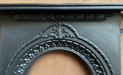 Antique Victorian bedroom fireplace - close up