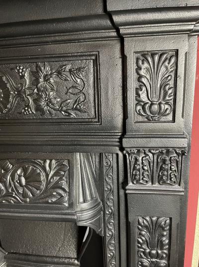 Antique Victorian combination fireplace - feature