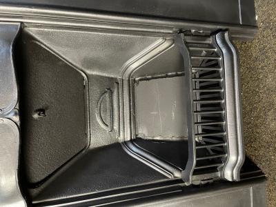 Antique Art Nouveau combination fireplace - grate