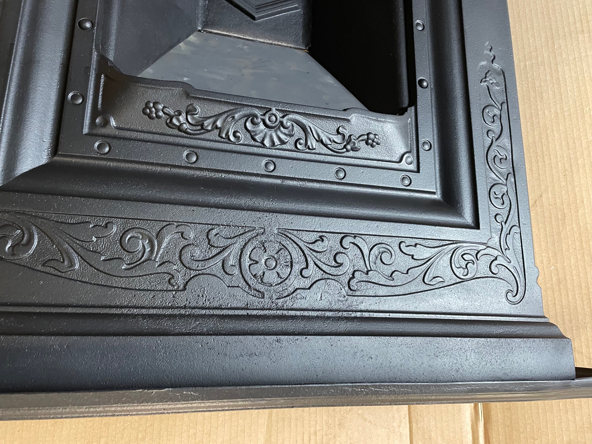 Antique Edwardian combination fireplace - corner