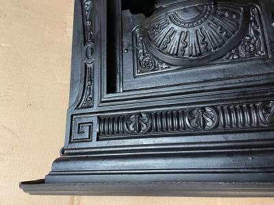 Antique Victorian combination fireplace - detail