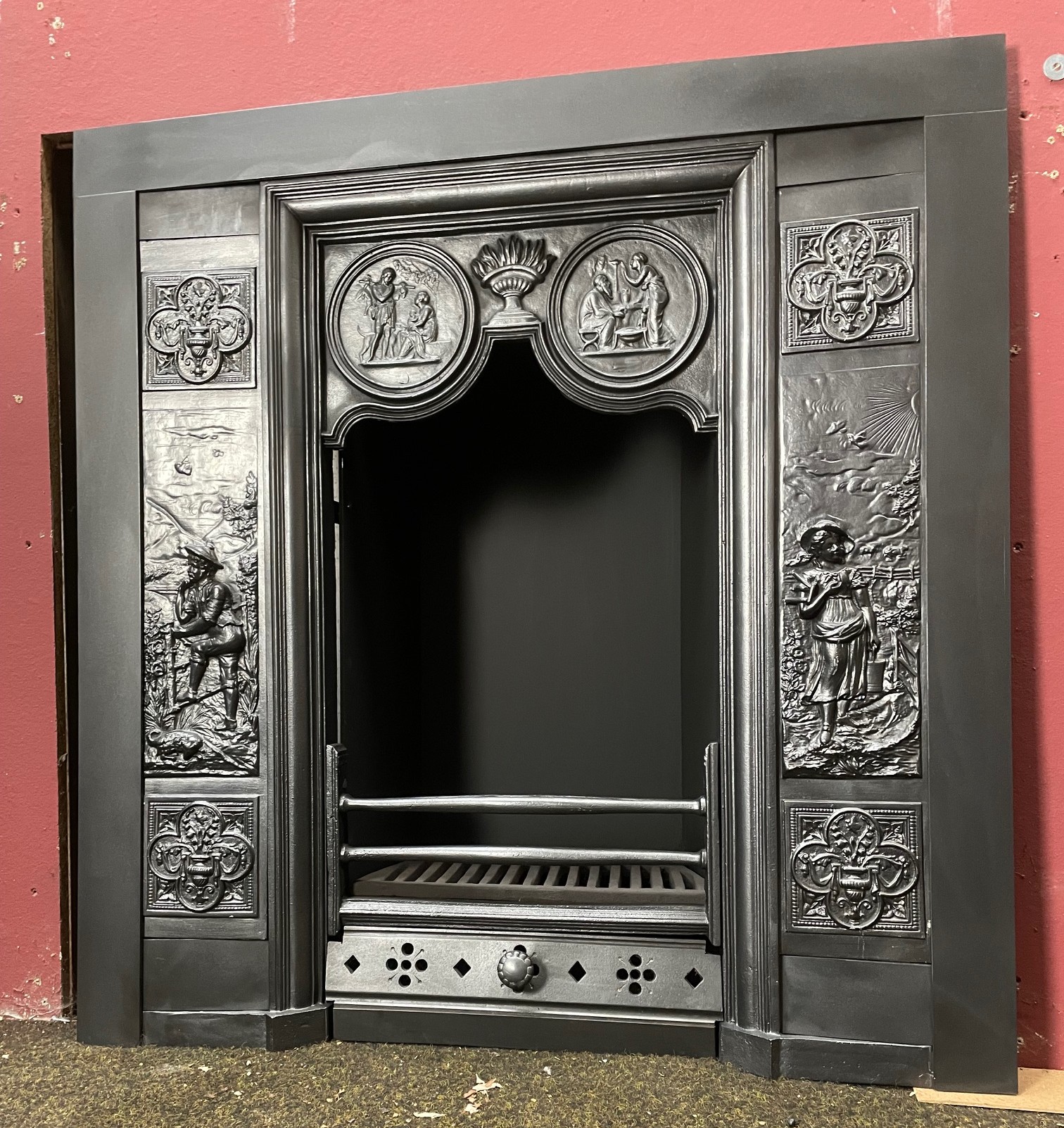 Antique Victorian cast iron interior