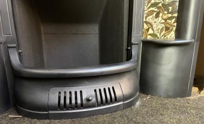 Antique Edwardian Cast Iron Insert - grate