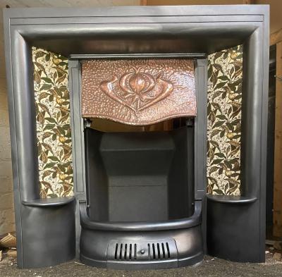 Antique Edwardian Cast Iron Insert