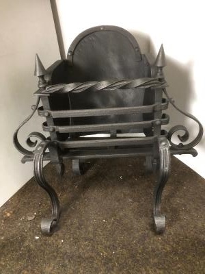 Antique Arts & Crafts fire basket