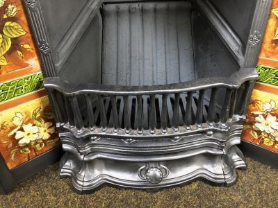 Antique Late Victorian Edwardian combination fireplace - grate