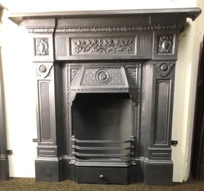 Antique Victorian Combination fireplace