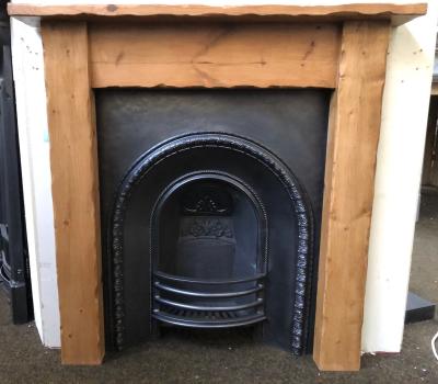 Antique Victorian arched fireplace