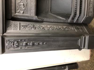 Antique Victorian combination fireplace - leg