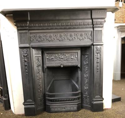 Antique Victorian combination fireplace