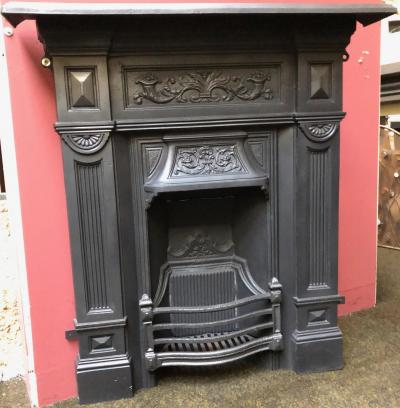 Antique cast iron Combination fireplace