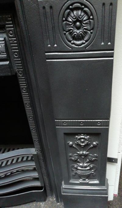Antique cast iron Edwardian Combination fireplace - leg