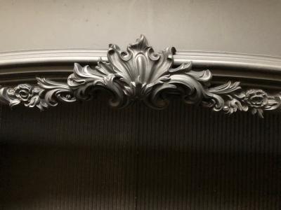 Antique cast iron Georgian frame - detail