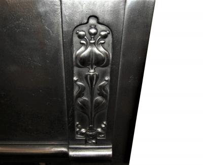 antique Victorian art nouveau fireplace