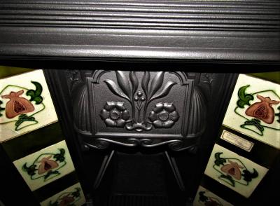 art nouveau fireplace