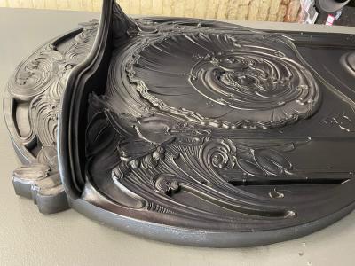 Antique Stunning Art Nouveau Fireplace - close detail