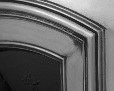 Melrose Cast Iron Fireplace Insert - Polished - Detail