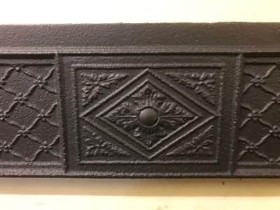 Original antique Georgian cast iron frame - feature