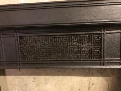 Original antique aesthetic movement fireplace - top