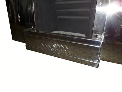Art Deco Stainless Polished Fireplace
