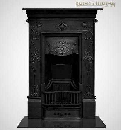 art nouveau bedroom fireplace 