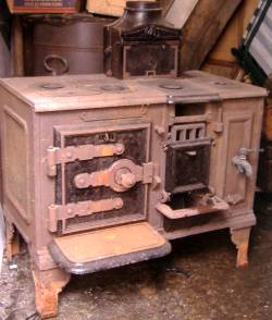 Antique Kitchen Range Before Restoration