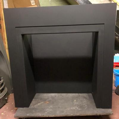 Metal stove chamber - front