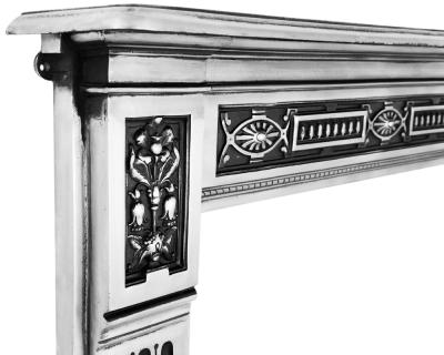 Bristol Cast Iron Fireplace Surround - Full Polish - corner