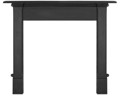 Manatton - Cast Iron Fireplace Surround - Black