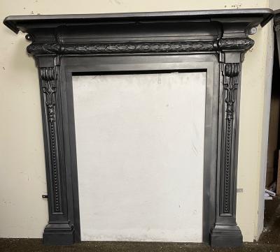 Antique Victorian cast iron surround