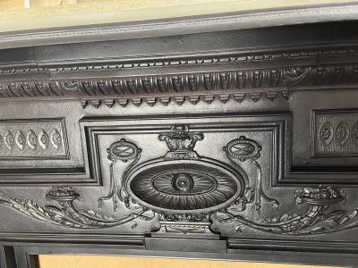 Antique Victorian fire surround - detail