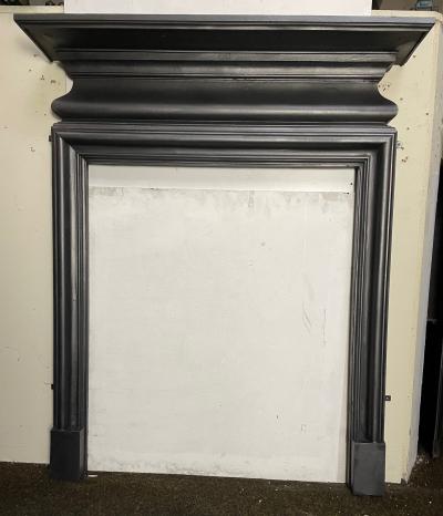 Antique Edwardian cast iron stove surround