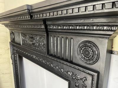 Antique Victorian stove surround - side