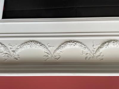 Large  Antique Georgian Wood Fire Surround - detail