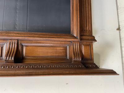 Antique late Victorian/ Edwardian oak fire surround - top
