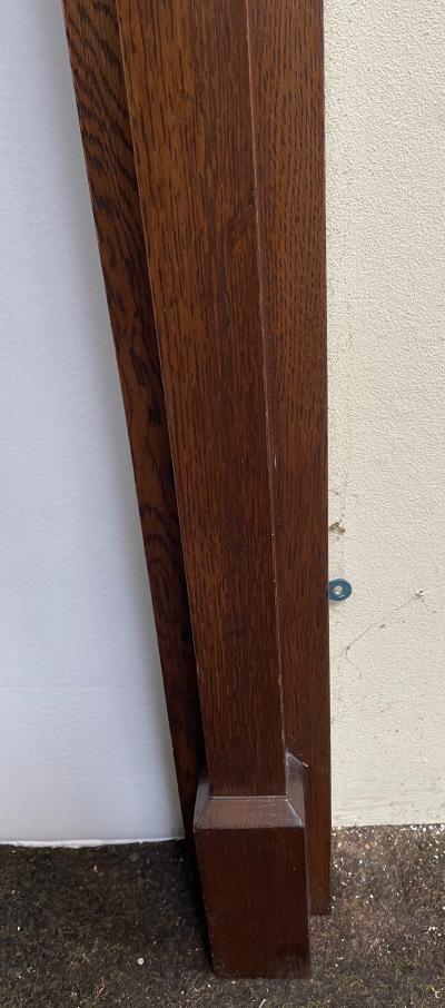 Antique 1920s / 1930s Oak Fire Surround - leg