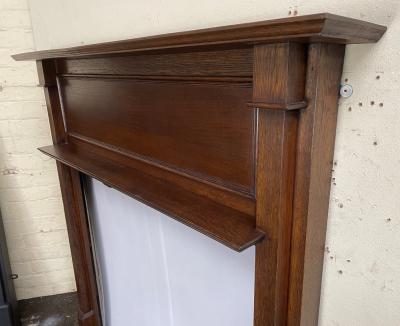 Antique 1920s / 1930s Oak Fire Surround - side