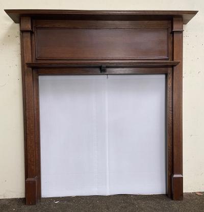 Antique 1920s / 1930s Oak Fire Surround