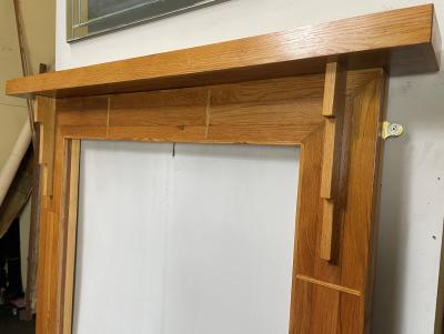 Reclaimed Oak Fire Surround - side