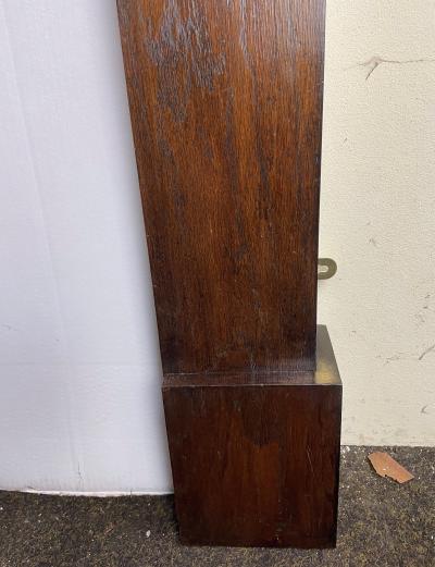 Antique Arts & Crafts oak fire surround - leg