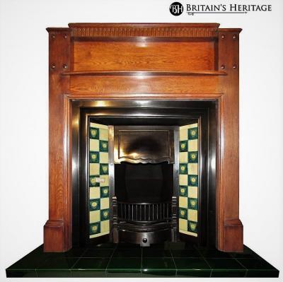 art deco fireplace