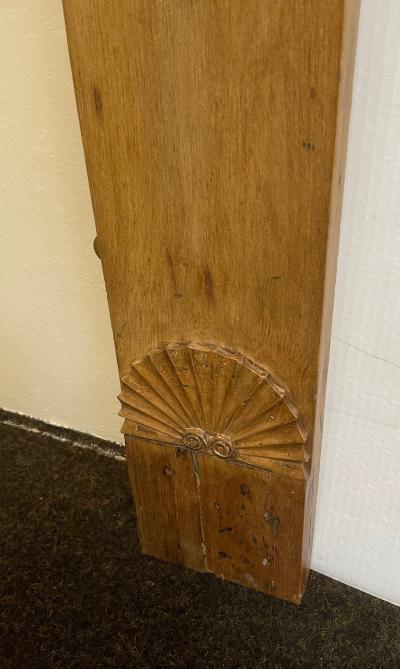 Antique Rustic Pine Late Georgian / Early Victorian Fire Surround - leg